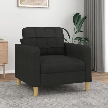 Sillón de tela negro 60 cm de vidaXL, Sofás - Ref: Foro24-359079, Precio: 138,52 €, Descuento: %