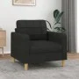 Sillón de tela negro 60 cm de vidaXL, Sofás - Ref: Foro24-359079, Precio: 138,52 €, Descuento: %
