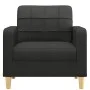 Sillón de tela negro 60 cm de vidaXL, Sofás - Ref: Foro24-359079, Precio: 138,52 €, Descuento: %