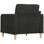 Sillón de tela negro 60 cm de vidaXL, Sofás - Ref: Foro24-359079, Precio: 142,54 €, Descuento: %