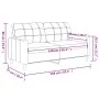 Sofá de 2 plazas de cuero sintético rojo vino 140 cm de vidaXL, Sofás - Ref: Foro24-359120, Precio: 253,98 €, Descuento: %