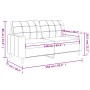 Sofá de 2 plazas de cuero sintético rojo vino 140 cm de vidaXL, Sofás - Ref: Foro24-359120, Precio: 259,28 €, Descuento: %