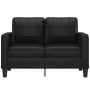 Sofá de 2 plazas de cuero sintético negro 120 cm de vidaXL, Sofás - Ref: Foro24-359112, Precio: 200,09 €, Descuento: %