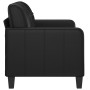 Sofá de 2 plazas de cuero sintético negro 120 cm de vidaXL, Sofás - Ref: Foro24-359112, Precio: 200,09 €, Descuento: %