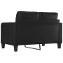 2-seater sofa in black synthetic leather 120 cm by vidaXL, Sofas - Ref: Foro24-359112, Price: 195,72 €, Discount: %