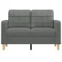 Sofá de 2 plazas de tela gris oscuro 120 cm de vidaXL, Sofás - Ref: Foro24-359084, Precio: 217,88 €, Descuento: %