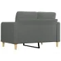 Sofá de 2 plazas de tela gris oscuro 120 cm de vidaXL, Sofás - Ref: Foro24-359084, Precio: 217,88 €, Descuento: %
