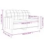2-Sitzer-Sofa aus dunkelgrauem Stoff, 120 cm von vidaXL, Sofas - Ref: Foro24-359084, Preis: 217,88 €, Rabatt: %