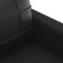 Sofá de 3 plazas de cuero sintético negro 180 cm de vidaXL, Sofás - Ref: Foro24-359122, Precio: 282,17 €, Descuento: %