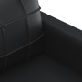 Sofá de 3 plazas de cuero sintético negro 180 cm de vidaXL, Sofás - Ref: Foro24-359122, Precio: 302,04 €, Descuento: %