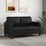 2-seater sofa in black synthetic leather 140 cm by vidaXL, Sofas - Ref: Foro24-359117, Price: 216,48 €, Discount: %
