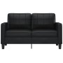 Sofá de 2 plazas de cuero sintético negro 140 cm de vidaXL, Sofás - Ref: Foro24-359117, Precio: 231,90 €, Descuento: %