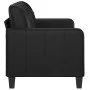 2-seater sofa in black synthetic leather 140 cm by vidaXL, Sofas - Ref: Foro24-359117, Price: 216,48 €, Discount: %
