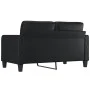 2-seater sofa in black synthetic leather 140 cm by vidaXL, Sofas - Ref: Foro24-359117, Price: 216,48 €, Discount: %