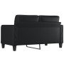 Sofá de 2 plazas de cuero sintético negro 140 cm de vidaXL, Sofás - Ref: Foro24-359117, Precio: 231,90 €, Descuento: %
