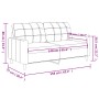 Sofá de 2 plazas de cuero sintético negro 140 cm de vidaXL, Sofás - Ref: Foro24-359117, Precio: 231,90 €, Descuento: %