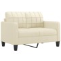 Sofá de 2 plazas de cuero sintético color crema 120 cm de vidaXL, Sofás - Ref: Foro24-359113, Precio: 202,32 €, Descuento: %