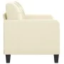 Sofá de 2 plazas de cuero sintético color crema 120 cm de vidaXL, Sofás - Ref: Foro24-359113, Precio: 199,35 €, Descuento: %