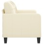 Sofá de 2 plazas de cuero sintético color crema 120 cm de vidaXL, Sofás - Ref: Foro24-359113, Precio: 202,32 €, Descuento: %