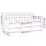 Sofá de 3 plazas de cuero sintético rojo vino 180 cm de vidaXL, Sofás - Ref: Foro24-359125, Precio: 261,81 €, Descuento: %