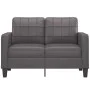Sofá de 2 plazas de cuero sintético gris 120 cm de vidaXL, Sofás - Ref: Foro24-359114, Precio: 198,49 €, Descuento: %