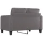 Sofá de 2 plazas de cuero sintético gris 120 cm de vidaXL, Sofás - Ref: Foro24-359114, Precio: 198,49 €, Descuento: %
