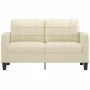 2-seater sofa in cream-colored synthetic leather 140 cm by vidaXL, Sofas - Ref: Foro24-359118, Price: 190,49 €, Discount: %