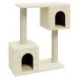 Rascador para gatos con postes de sisal 60 cm crema de vidaXL, Mobiliario para gatos - Ref: Foro24-171430, Precio: 32,02 €, D...