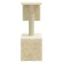 Rascador para gatos con postes de sisal 60 cm crema de vidaXL, Mobiliario para gatos - Ref: Foro24-171430, Precio: 32,02 €, D...