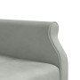 Sofá cama en forma de L terciopelo gris claro 271x140x70 cm en Sofás | Comprar online en Foru.es