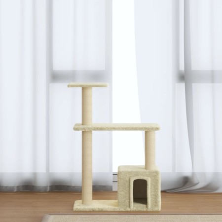 Rascador para gatos con postes de sisal crema 70 cm de vidaXL, Mobiliario para gatos - Ref: Foro24-171433, Precio: 30,84 €, D...