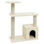 Rascador para gatos con postes de sisal crema 70 cm de vidaXL, Mobiliario para gatos - Ref: Foro24-171433, Precio: 30,84 €, D...