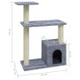Rascador para gatos con postes de sisal gris claro 70 cm de vidaXL, Mobiliario para gatos - Ref: Foro24-171434, Precio: 32,43...