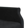 Sofá cama en forma de L terciopelo negro 271x140x70 cm en Sofás | Comprar online en Foru.es