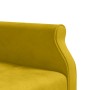 Sofá cama en forma de L terciopelo amarillo 271x140x70 cm en Sofás | Comprar online en Foru.es