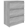Aparador de madera contrachapada gris Sonoma 60x35x76 cm de vidaXL, Aparadores - Ref: Foro24-815511, Precio: 73,66 €, Descuen...