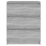 Aparador de madera contrachapada gris Sonoma 60x35x76 cm de vidaXL, Aparadores - Ref: Foro24-815511, Precio: 73,66 €, Descuen...