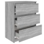 Aparador de madera contrachapada gris Sonoma 60x35x76 cm de vidaXL, Aparadores - Ref: Foro24-815511, Precio: 73,66 €, Descuen...