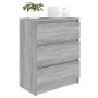 Aparador de madera contrachapada gris Sonoma 60x35x76 cm de vidaXL, Aparadores - Ref: Foro24-815511, Precio: 73,66 €, Descuen...
