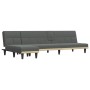 Sofá cama en forma de L tela gris oscuro 255x140x70 cm en Sofás | Comprar online en Foru.es