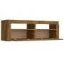 TV cabinet with LED lights smoked oak 120x35x40 cm by vidaXL, TV Furniture - Ref: Foro24-815684, Price: 94,48 €, Discount: %