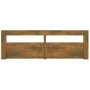 TV cabinet with LED lights smoked oak 120x35x40 cm by vidaXL, TV Furniture - Ref: Foro24-815684, Price: 94,48 €, Discount: %