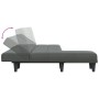 Sofá cama en forma de L tela gris oscuro 255x140x70 cm en Sofás | Comprar online en Foru.es