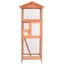 Jaula para pájaros madera maciza de abeto 68x62x166 cm de vidaXL, Jaulas y habitáculos para animales pequeños - Ref: Foro24-1...