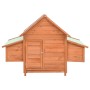 Gallinero de madera maciza de abeto rojo 152x96x110 cm de vidaXL, Jaulas y habitáculos para animales pequeños - Ref: Foro24-1...