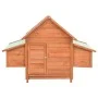 Gallinero de madera maciza de abeto rojo 152x96x110 cm de vidaXL, Jaulas y habitáculos para animales pequeños - Ref: Foro24-1...