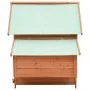 Gallinero de madera maciza de abeto rojo 152x96x110 cm de vidaXL, Jaulas y habitáculos para animales pequeños - Ref: Foro24-1...