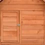 Gallinero de madera maciza de abeto rojo 152x96x110 cm de vidaXL, Jaulas y habitáculos para animales pequeños - Ref: Foro24-1...