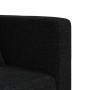 Sofá cama en forma de L tela negro 275x140x70 cm en Sofás | Comprar online en Foru.es