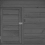 Gallinero madera maciza de abeto gris y blanco 152x96x110 cm de vidaXL, Jaulas y habitáculos para animales pequeños - Ref: Fo...